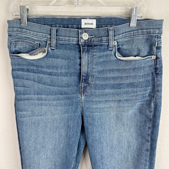 Hudson Natalie Jeans Women's 31 Super Skinny Mid Rise Medium Wash Stretch - Picture 2 of 8